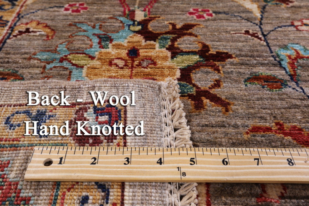 5' 2" X 6' 10" Persian Tabriz Hand Knotted Wool Rug Q7657