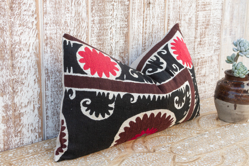 Tahmina Gul Suzani Lumbar Pillow