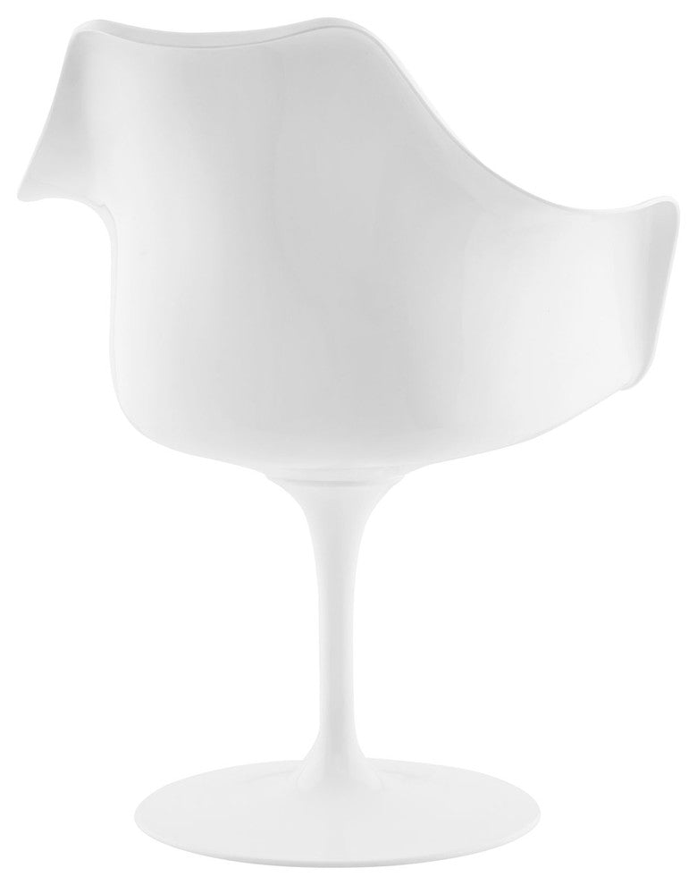Modern Urban Contemporary Dining Vinyl Armchair, Tan Plastic