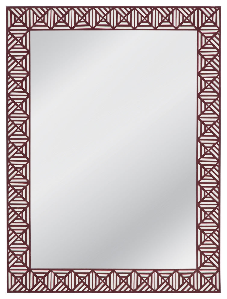 Rouge Wall Mirror - Red