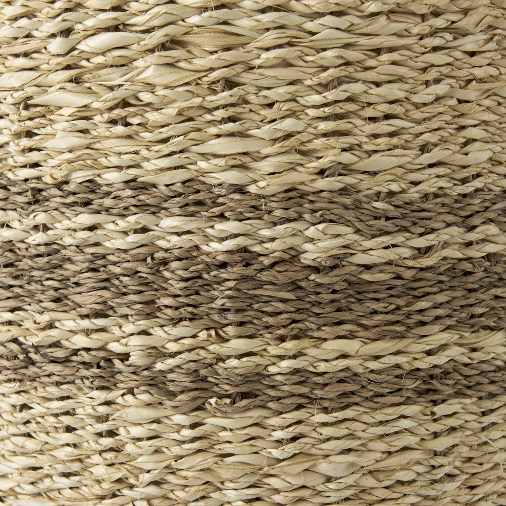 Set of Three Detailed Wicker Storage Baskets