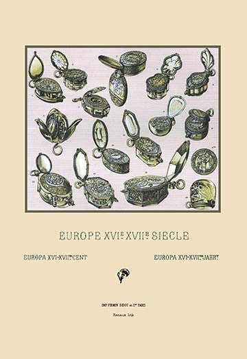 An Assortment of Ornate European Watches and Trinkets-Gallery Wrapped Canvas Art