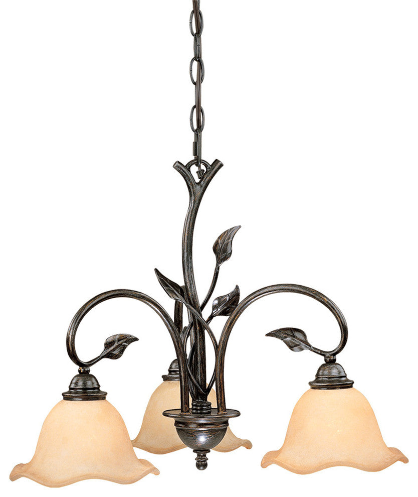 Vine 3-Light Chandelier Oil Shale