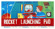 "Rocket Launching Pad" Digital Paper Print by Retrorocket, 46"x24"