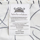 Tache Modern Leaf Foliage Abstract Floral White Grey Black Top Flat Sheet, Twin