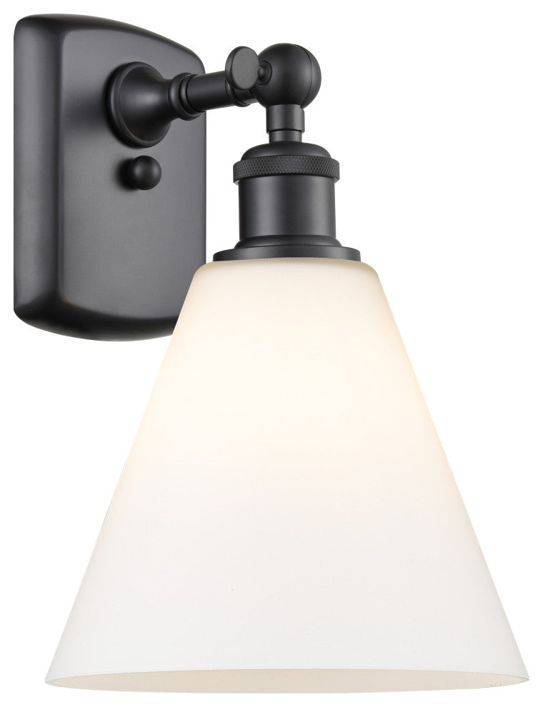 Innovations 516-1W-BK-GBC-81-LED 1 Light 8" Sconce, Matte Black