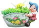 Cute Gnome Dragging the Flower Pot Planter