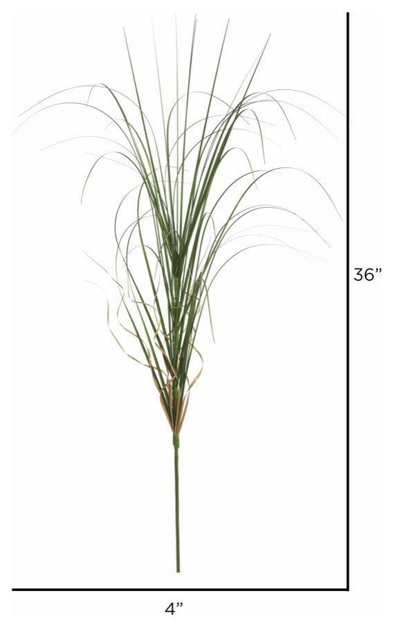 Vickerman Tn170601-6 36" Artificial Green Curled Grass Spray Includes 6 Spray