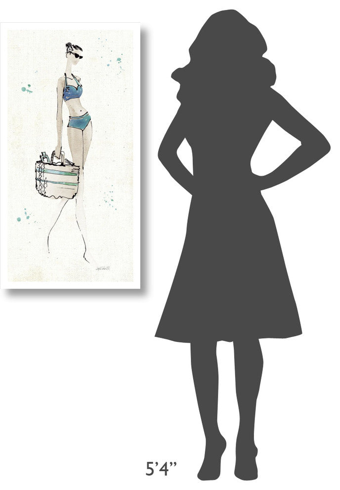 "Beach Divas VI" Digital Paper Print by Anne Tavoletti, 20"x38"