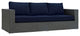 Modway Sojourn Outdoor Patio Sunbrella Sofa, Canvas Navy