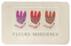 Fleurs Modernes 34x21 Bath Mat
