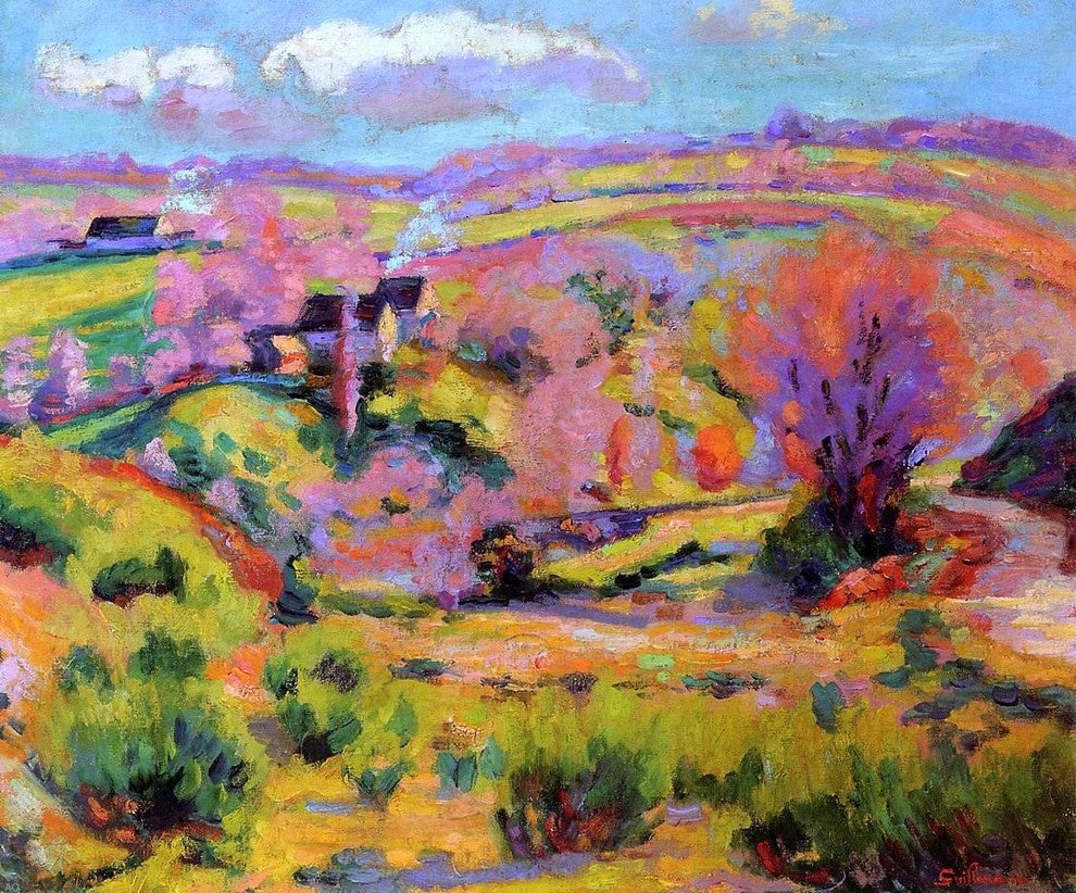 Armand Guillaumin La Creuse Landscape- Spring, Gallery Wrapped Canvas, 20"x25"