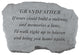 Garden Accent Family Stone, "Grandfather, If Tears Could Build"