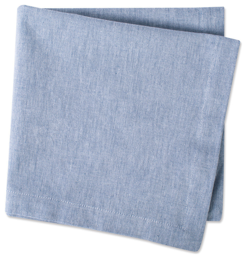 Blue Solid Chambray Napkin Set/6