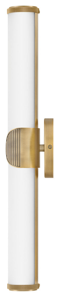 Hinkley Femi 22.5" Large LED Bath Vanity Light Lacquered Brass+Etched Opal Glass