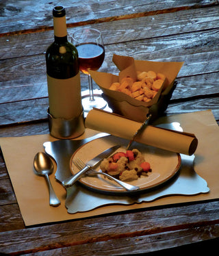 Dolce Vita Flatware Set, Pewter, 5 Pcs.