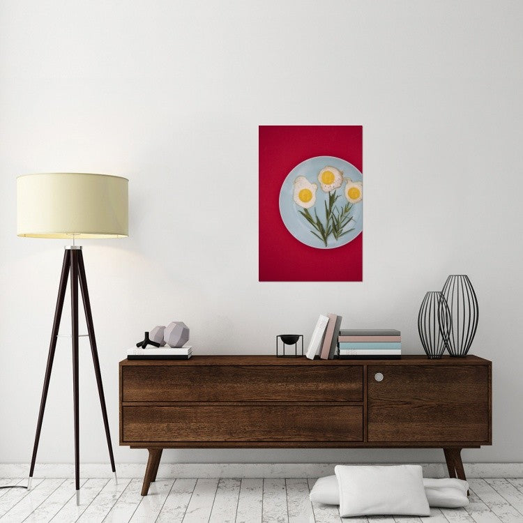"Flower Eggs" Stretched Canvas Giclee by Sarah Saratonina, 24x36"