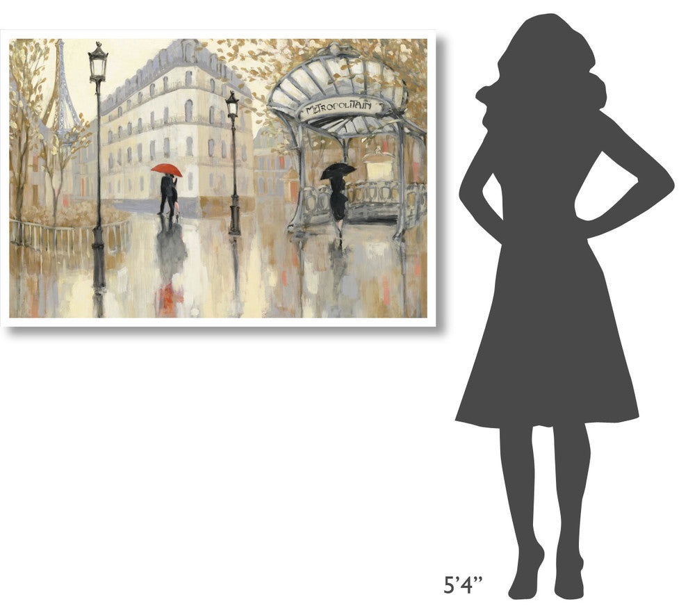 "To the Metro" Digital Paper Print by Julia Purinton, 50"x34"