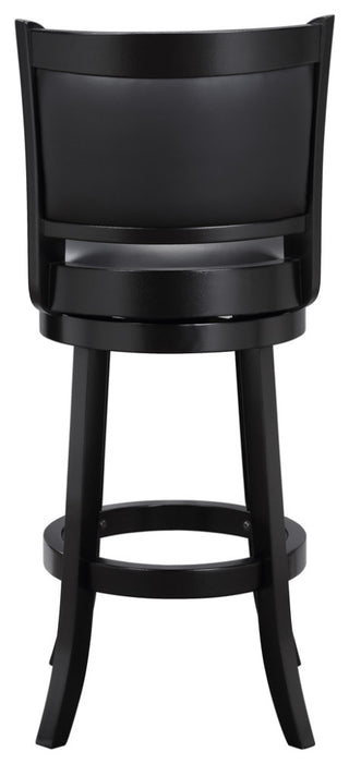 Augusta Swivel Bar Stool, Black