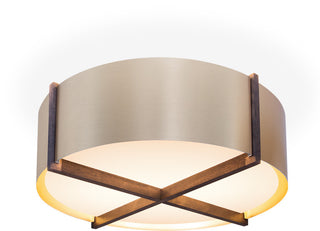 Plura 30 Pendant, Walnut, Rose Gold, Gu-24 Socket