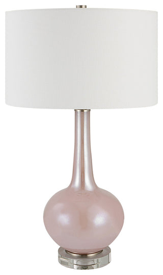 Uttermost Rosa Pink Glass Table Lamp