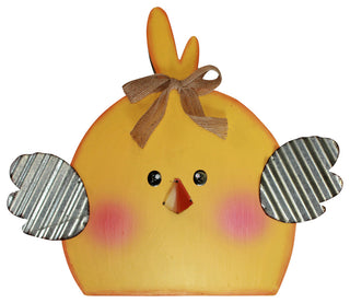 11" Wood and Metal Chick