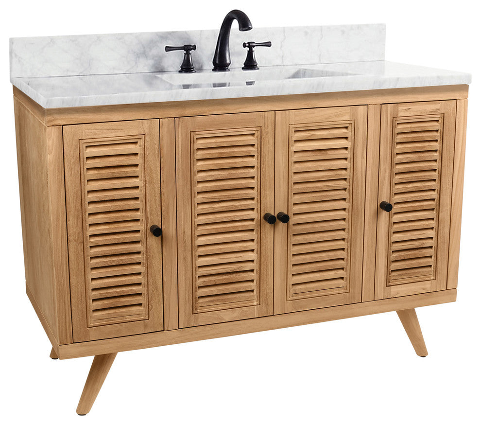 Avanity Harper Vanity Combo, Natural Teak, 48"
