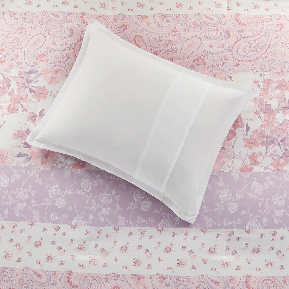 Intelligent Design Oliena Floral Paisley Comforter Set, Pink