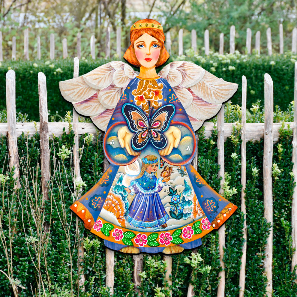 Butterfly Spring Angel Door Hanger