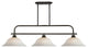 Zlite 437-3OB-WM16 3-Light Island/Billiard, White Mottle