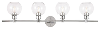 Elegant Lighting LD2322 Collier 4 Light 38"W Vanity Light - Chrome