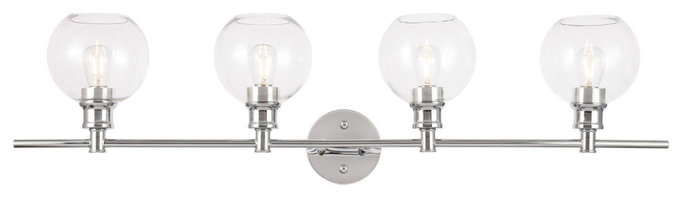 Elegant Lighting LD2322 Collier 4 Light 38"W Vanity Light - Chrome