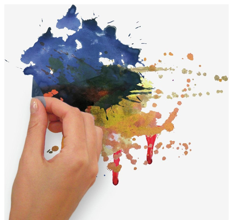 New York City Watercolor Skyline Peel and Stick Giant Wall Decals