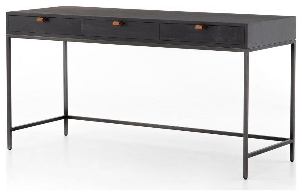 Trey Modular Writing Desk-Black Wash Pop