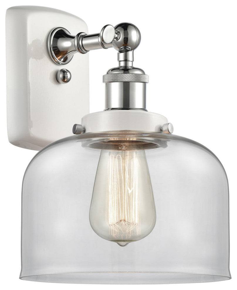 Innovations 916-1W-WPC-G72-LED 1-Light Sconce, White, Polished Chrome