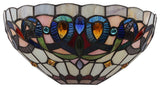 Serenity Victorian Tiffany-Style 1 Light Wall Sconce 12" Wide