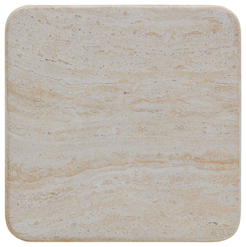 Brut Travertine & Breccia Concrete Indoor/Outdoor Side Table