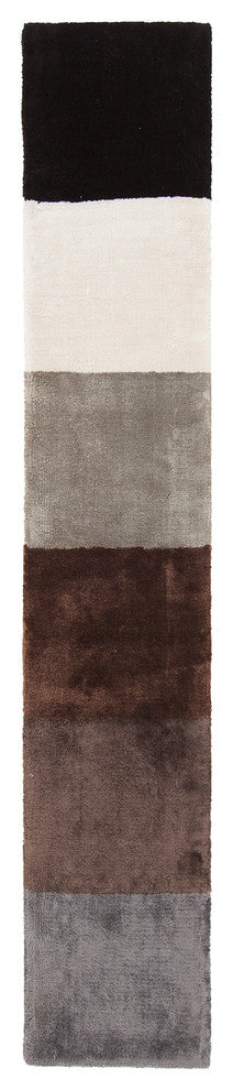 Gloria Contemporary Area Rug, Charcoal Gray, 5'x7'6" Rectangle