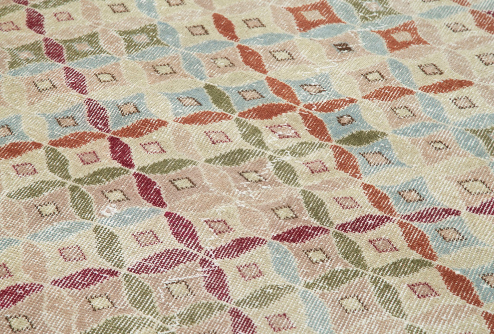 Rug N Carpet - Handwoven Oriental 3' 8'' x 8' 11'' Low Pile  Vintage Rug