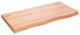 vidaXL Bathroom Countertop Live Edge Vanity Top Light Brown Treated Solid Wood