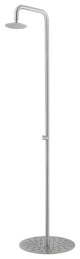 PULSAR 09 Portable Outdoor Shower with Garden Hose Attachment, Brushed Stainless Steel