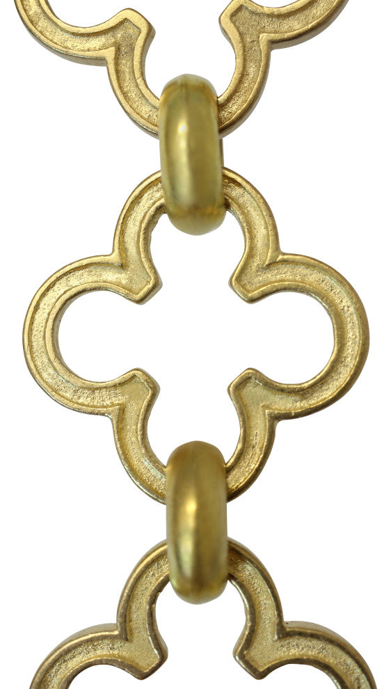 Brass Cross Chandelier Chain, Various Finishes, Acid Dipped, U42