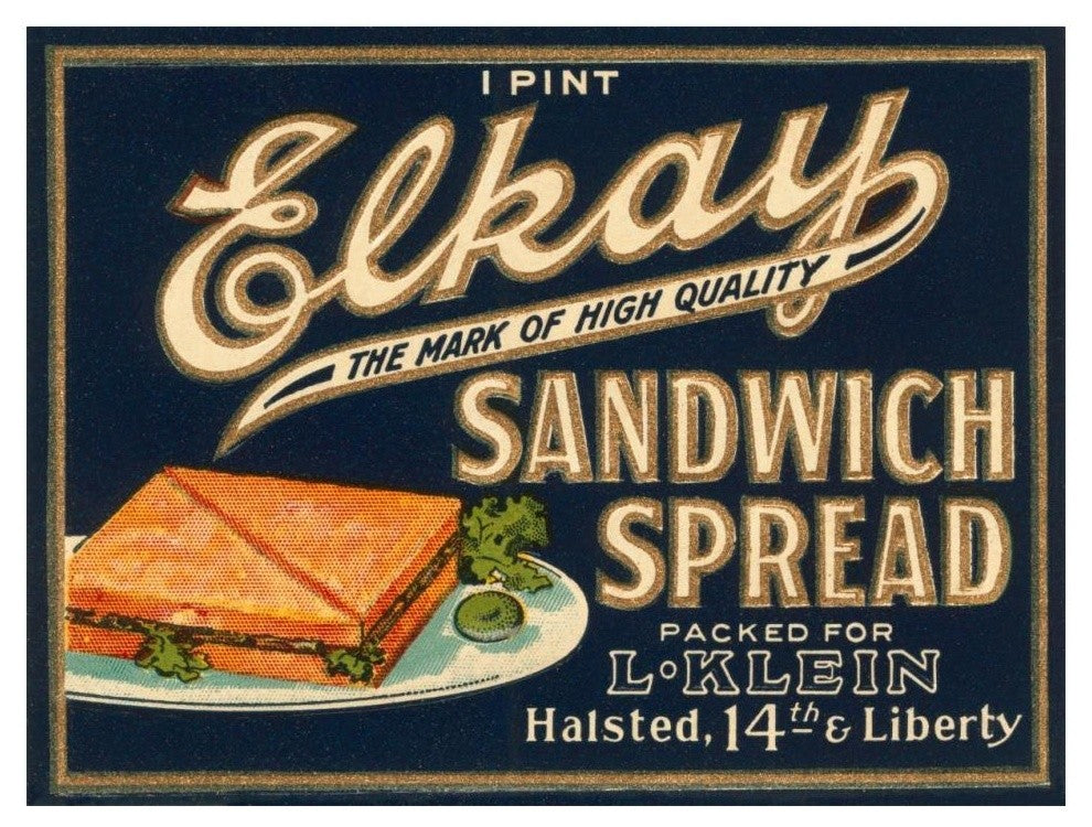 "Elkay Sandwich Spread" Digital Paper Print by Retrolabel, 18"x14"