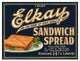 "Elkay Sandwich Spread" Digital Paper Print by Retrolabel, 18"x14"
