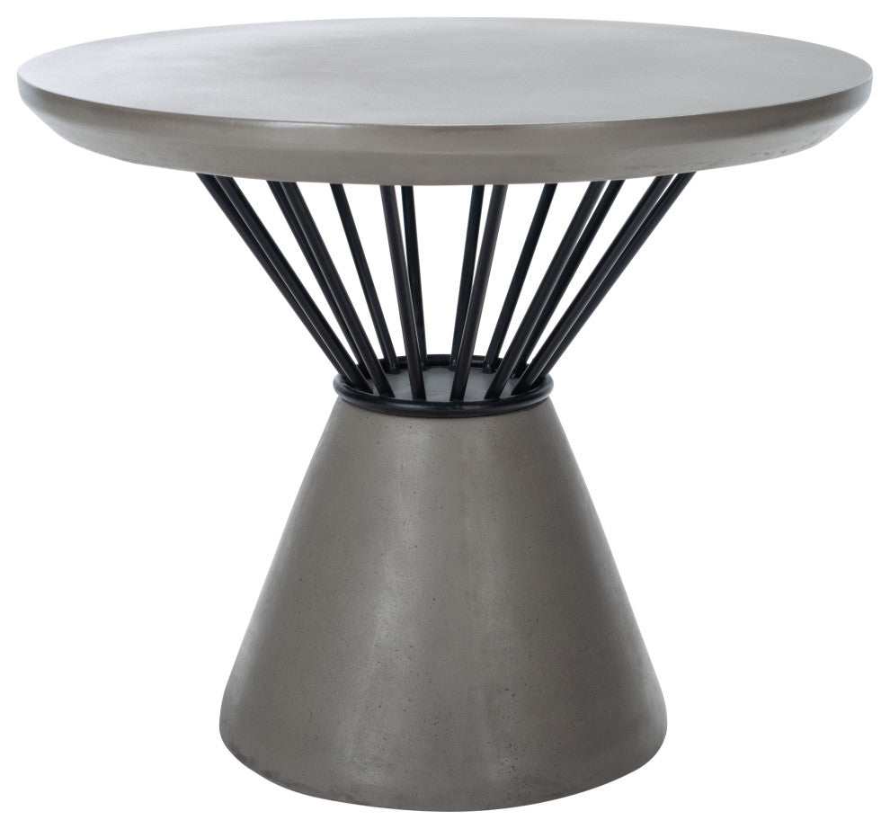 Safavieh Darien Concrete Accent Table Dark, Grey