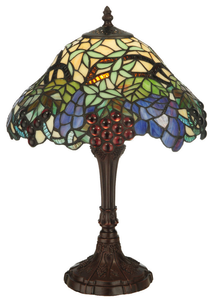 18.5H Spiral Grape Accent Lamp
