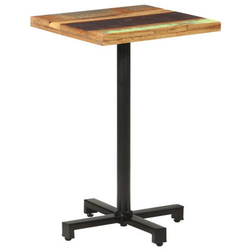 vidaXL Bistro Table Kitchen Bar Table Dining Table Square Solid Reclaimed Wood