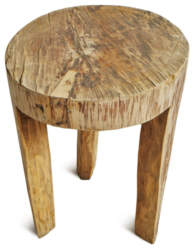 Rustic Naga Three Leg Wood Table 9