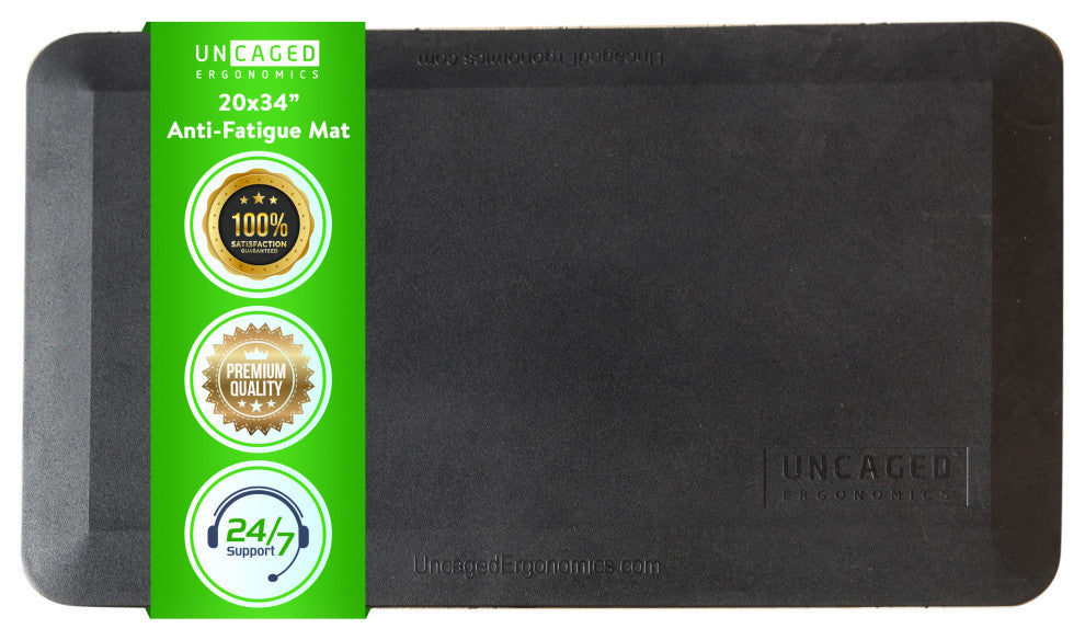 Thick Cushioned Anti-Fatigue Floor Mat For Office Standing Desk Kitchen Garage