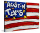 "Austin Flag" Painting Print on Canvas by Tori Campisi